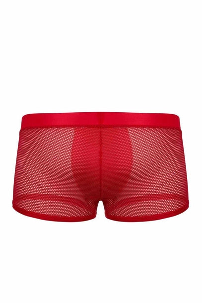Bóxer corto rojo malla Talla M - Salvaje Sex Store