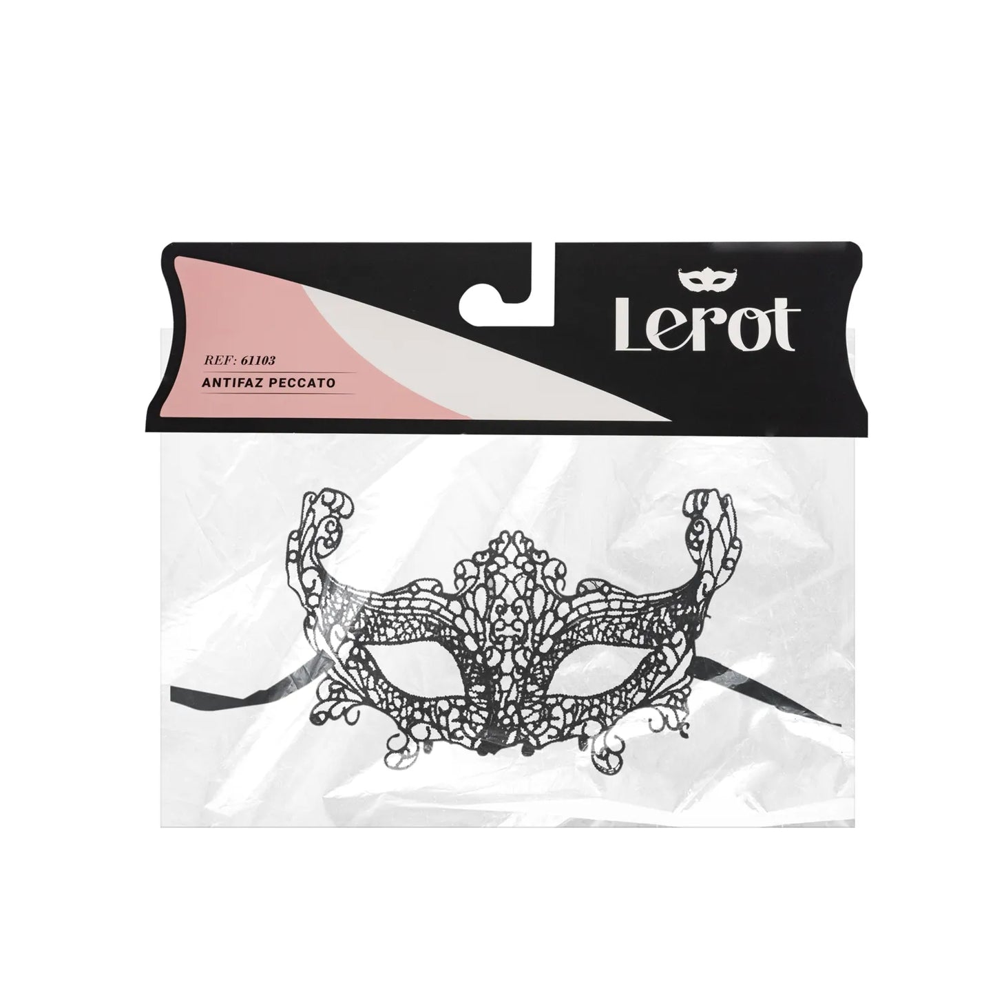 Antifaz Peccato Lerot Negro Única - Salvaje Sex Store-sex-shop-bogota