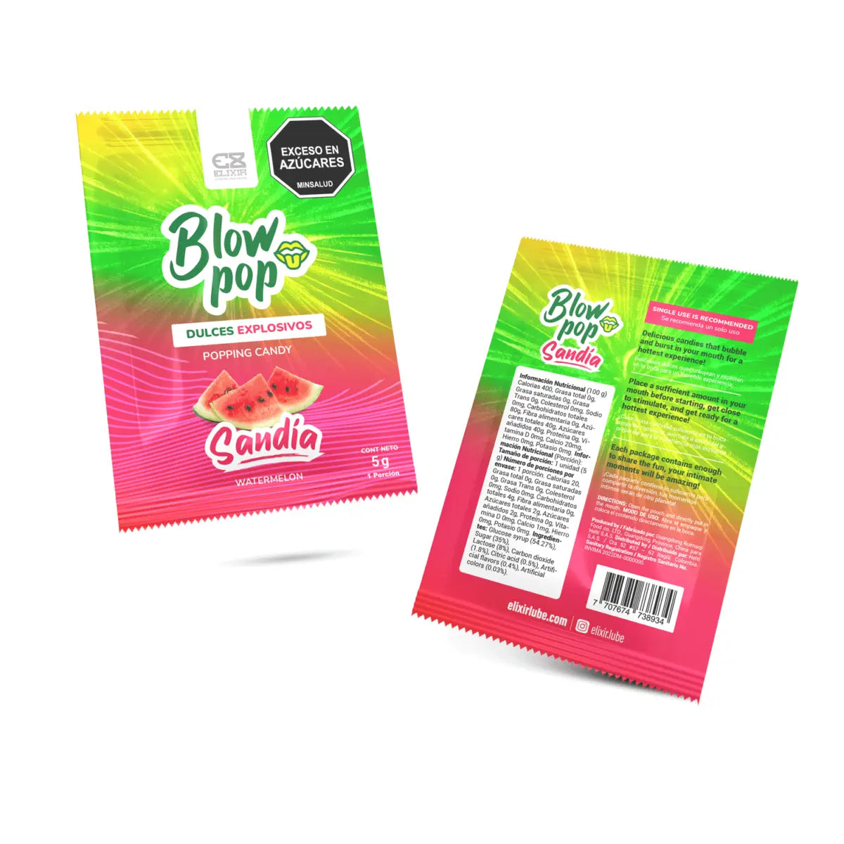 Polvos Explosivos Para Sexo Oral Blow Pop Elixir Sandia- Salvaje Sex Store - Salvaje Sex Store-sex-shop-bogota