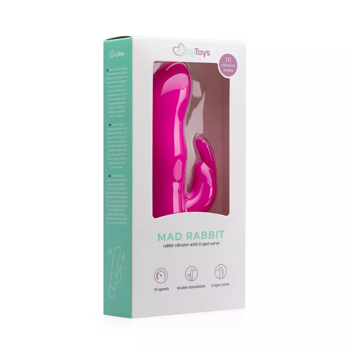 Vibrador Mad Rabit Rosa En Silicona -Salvaje Sex Store - Salvaje Sex Store-sex-shop-bogota
