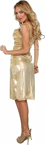 Disfraz Disco Inferno Dorado S - Salvaje Sex Store - Salvaje Sex Store-sex-shop-bogota