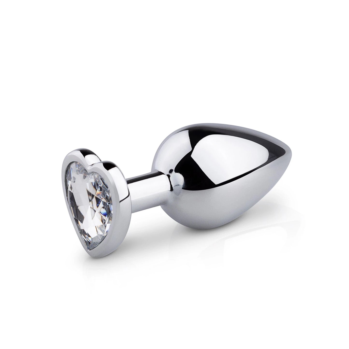 Plug Anal Talla M con Joya Plateada - Salvaje Sex Store