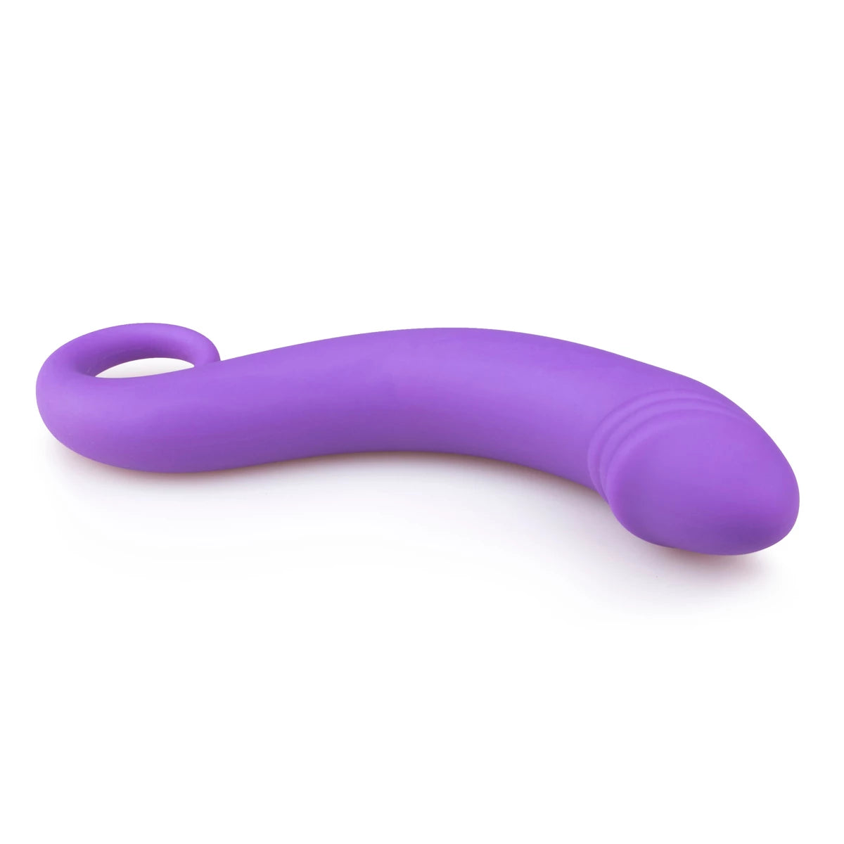 Dildo en Silicona con Aro de Sujeción Morado-Salvaje Sex Store