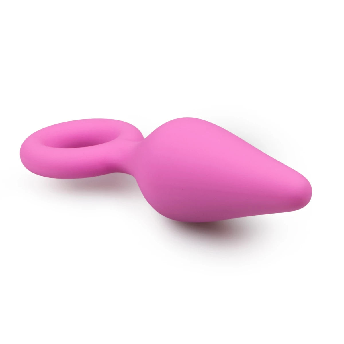 Plug Anal Silicona Talla M Rosado con Aro de Sujeción- Salvaje Sex Store - Salvaje Sex Store-sex-shop-bogota