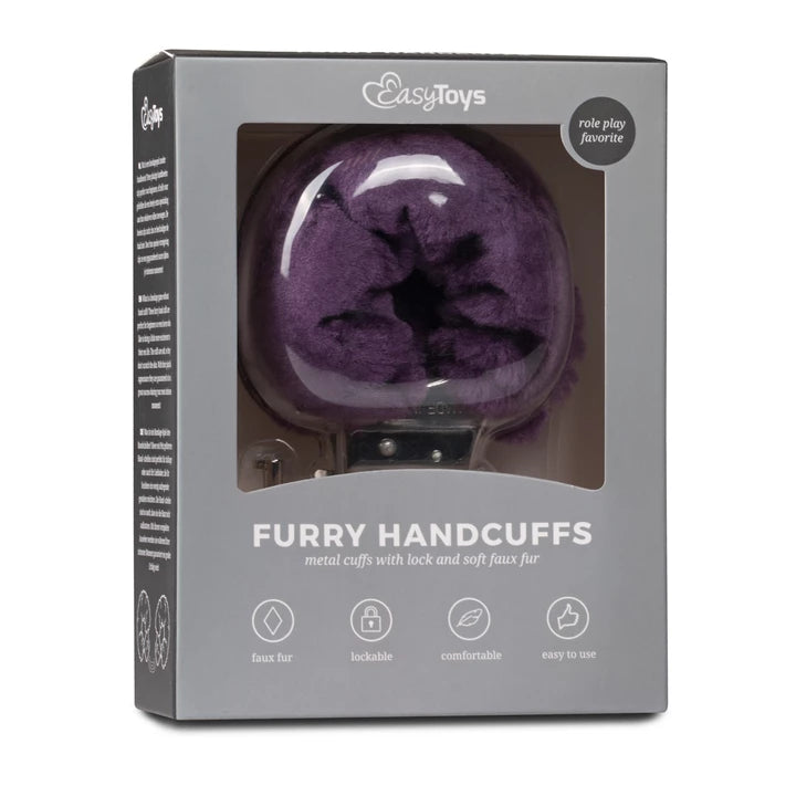 Esposas con Felpa Morada Furry Easy Toys- Salvaje Sex Store - Salvaje Sex Store-sex-shop-bogota
