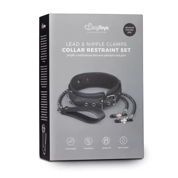 Set de Collar y Pezoneras Set Easy Toys- Salvaje Sex Store - Salvaje Sex Store-sex-shop-bogota