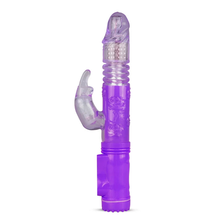 Vibrador Conejo Morado Doble estimulación con Movimiento- Salvaje Sex Store - Salvaje Sex Store-sex-shop-bogota