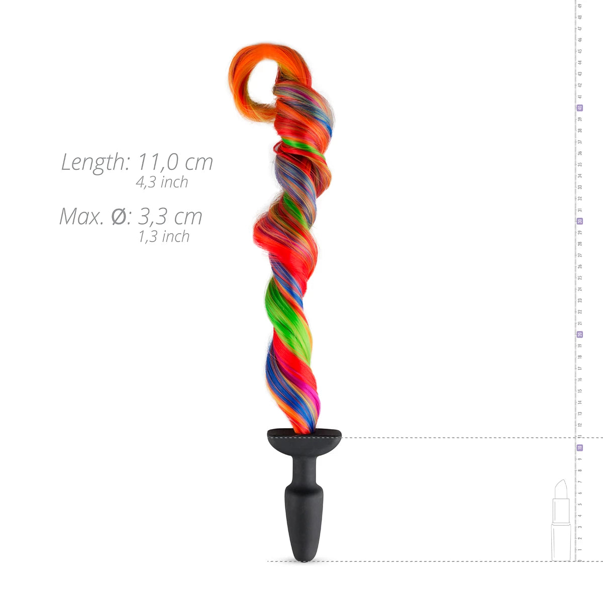 Plug en Silicona con cola Pony Arcoíris Easy Toys- Salvaje Sex Store - Salvaje Sex Store-sex-shop-bogota