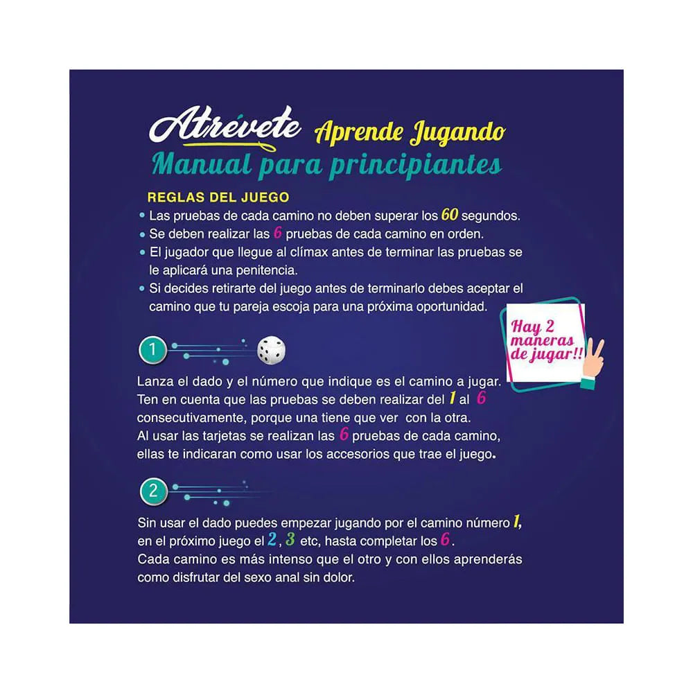 Juego de Mesa Atrévete Anal Sex Game Gay - Salvaje Sex Store-sex-shop-bogota