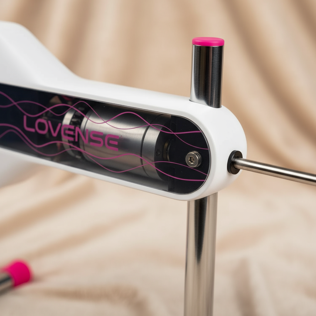 Mini Machine Lovense detalle motor mecanismo impulsos sex shop Bogotá