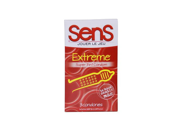 Condones Sens Extreme Impacto Máximo x3 Unidades