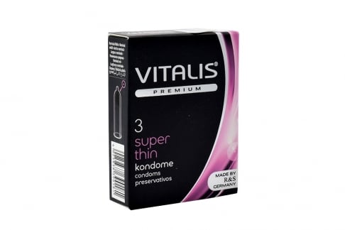 Condones Vitalis Super Thin X 3 - Salvaje Sex Store - Salvaje Sex Store-sex-shop-bogota