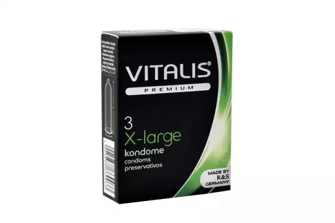 Condon Vitalis premium X 3 XLarge - Salvaje Sex Store - Salvaje Sex Store-sex-shop-bogota
