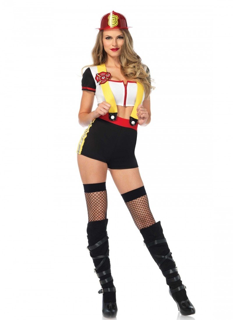 Disfraz De Bombera Short 2 Piezas S - Salvaje Sex Store-sex-shop-bogota