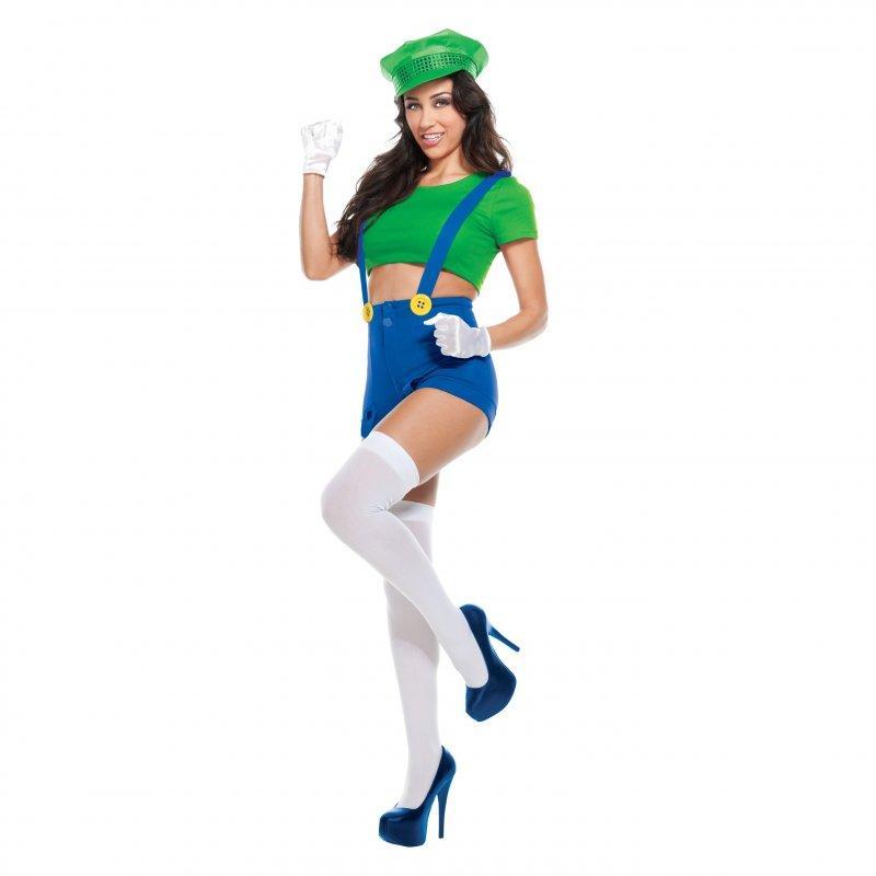 Disfraz Luigi Verde S - Salvaje Sex Store - Salvaje Sex Store-sex-shop-bogota