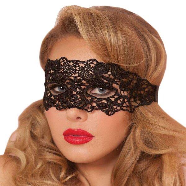 Antifaz Encaje 1 Pieza Negro OS - Salvaje Sex Store-sex-shop-bogota