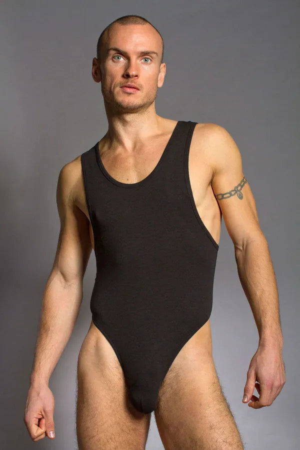 Enterizo para hombre Talla XL Negro- Salvaje Sex Store
