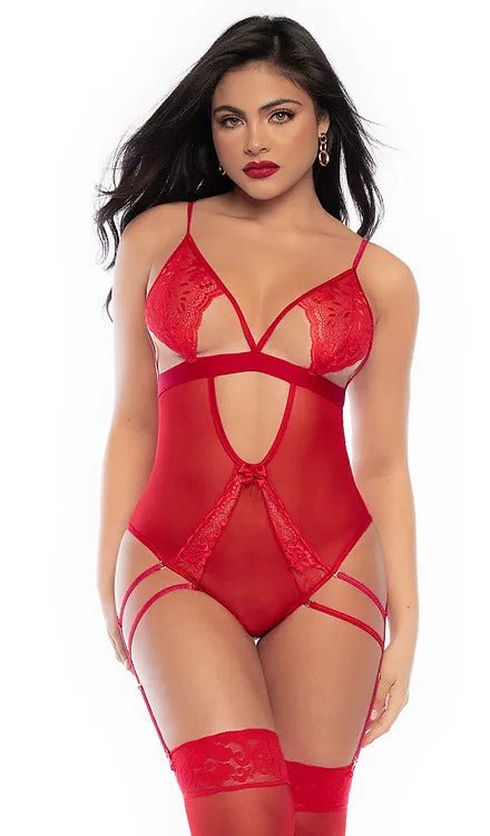 Body Teddy Rojo SM-lenceria-Salvaje Sex Store