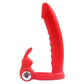 Anillo Vibrador y Consolador Frodo Rojo Camtoyz - Salvaje Sex Store