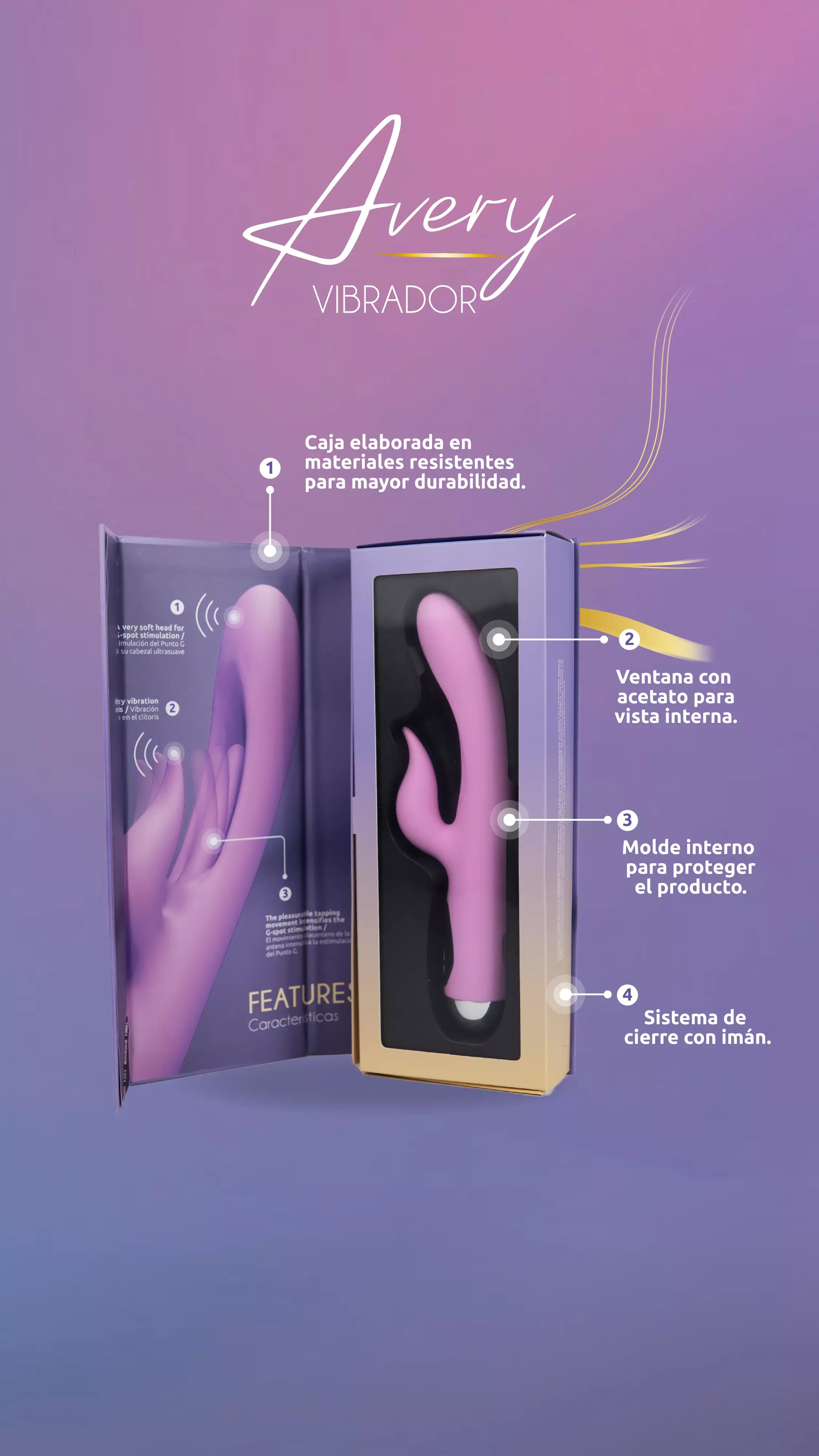 Vibrador Avery: La Elegancia de la Estimulación Dual y el Éxtasis de la Seda 💎