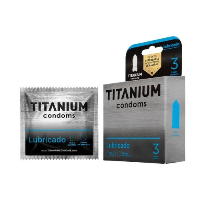 Condoms Titanium Lubricado X3-Salvaje Sex Store