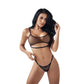 Conjunto Lenceria Ona Lerot Negro ML-Lingerie-Salvaje Sex Store