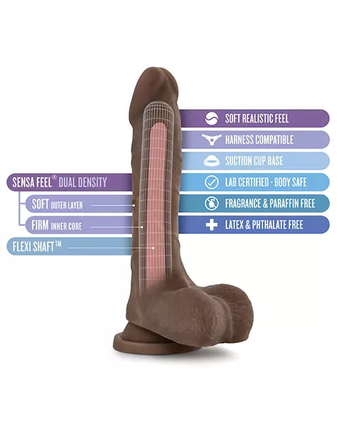 Dildo Au Naturel - Mister Perfect - Chocolate-Salvaje Sex Store