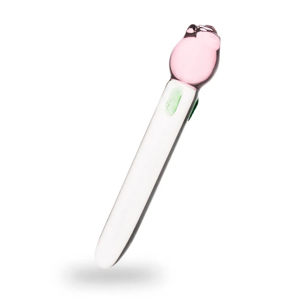 Dildo de Vidrio Flor Rosado-Salvaje Sex Store