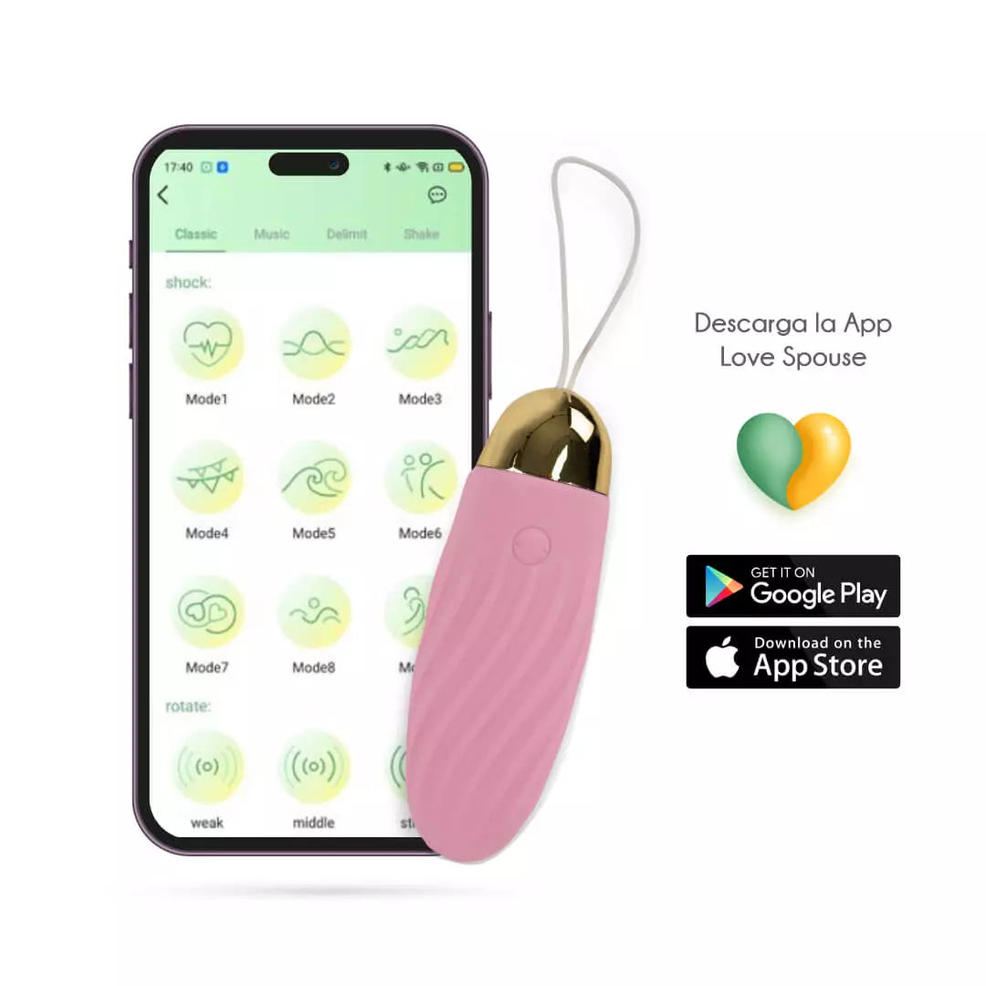 Huevo vibrador con App Elenor-Huevo Vibrador con app