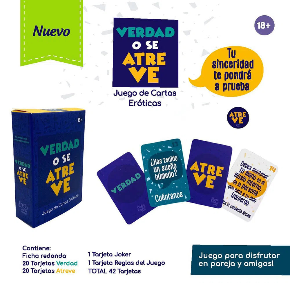 Juego de mesa erótico verdad o se atreve-Salvaje Sex Store