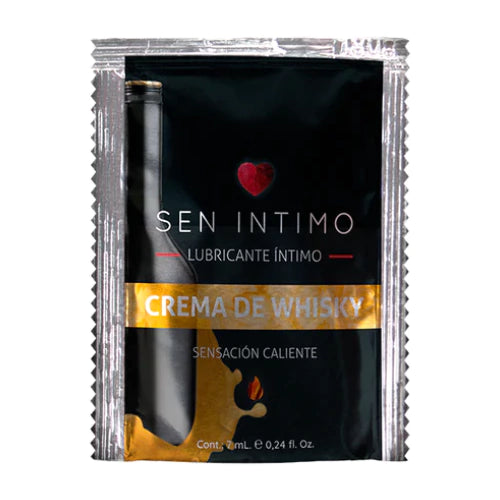 Lubricante Caliente Sachet Crema Whisky 7ml-Salvaje Sex Store