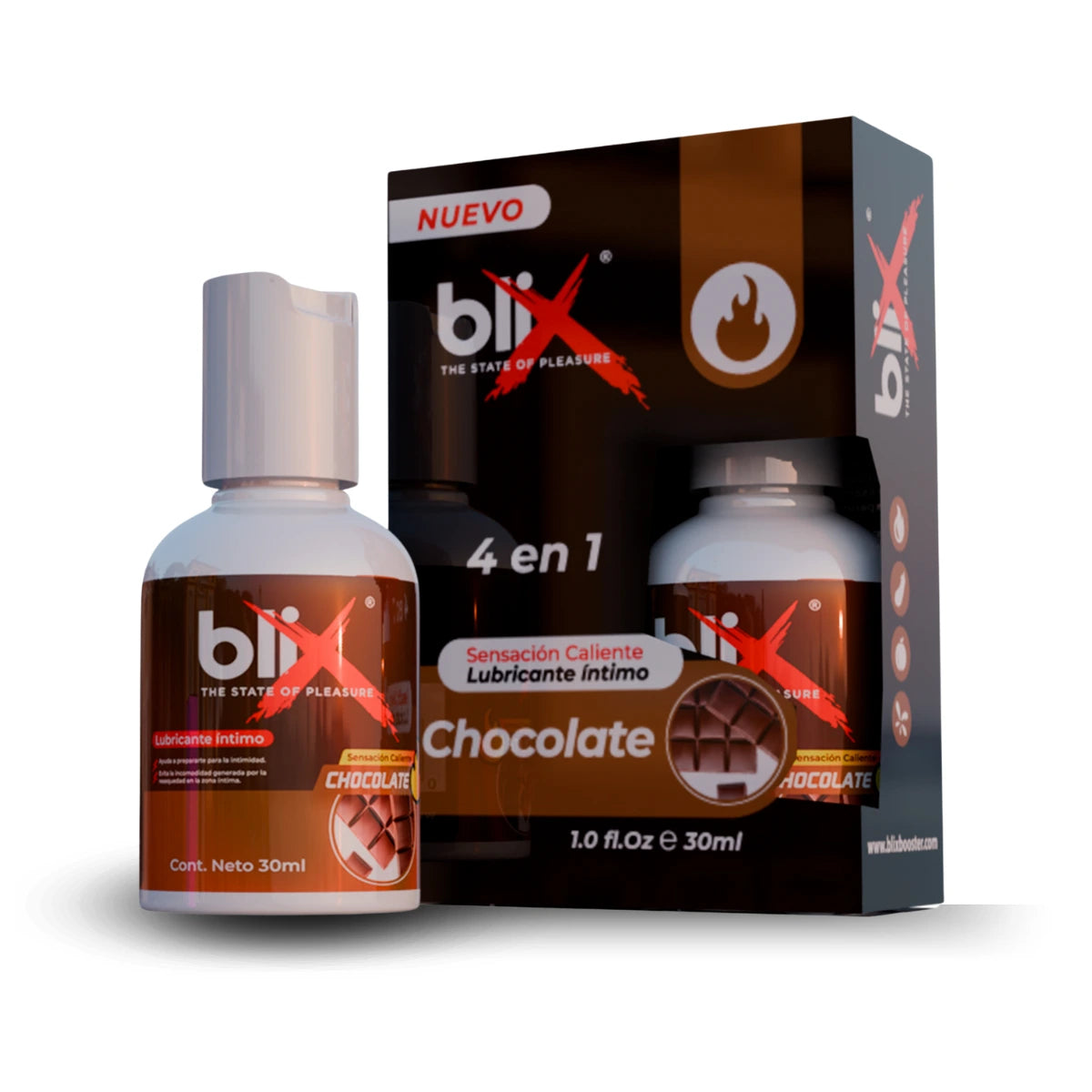 Lubricante Intimo Blix Chocolate 30 ML 4 en 1-Lubricantes-Lubricante