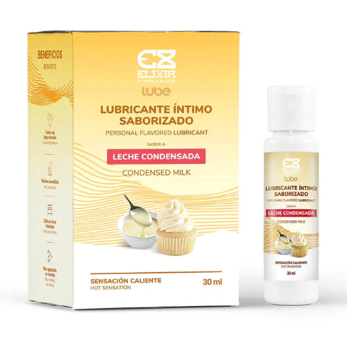 Lubricante íntimo saborizado Elixir Leche Condensada 30ml-Salvaje Sex Store