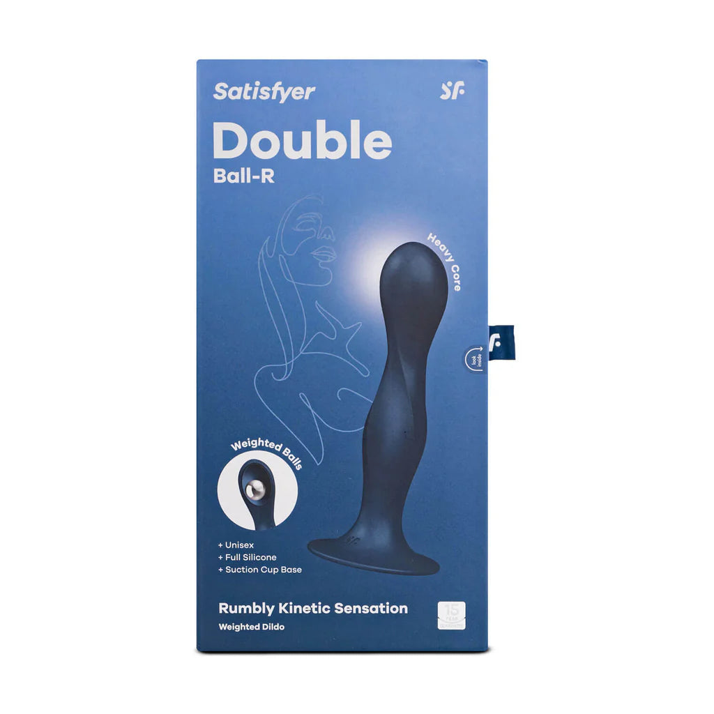 Dildo Vibrador  Double Ball-R Azul Satisfyer - Salvaje Sex Store