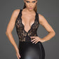 Vestido corto con encaje-Vestido corto negro-Vestido con encaje