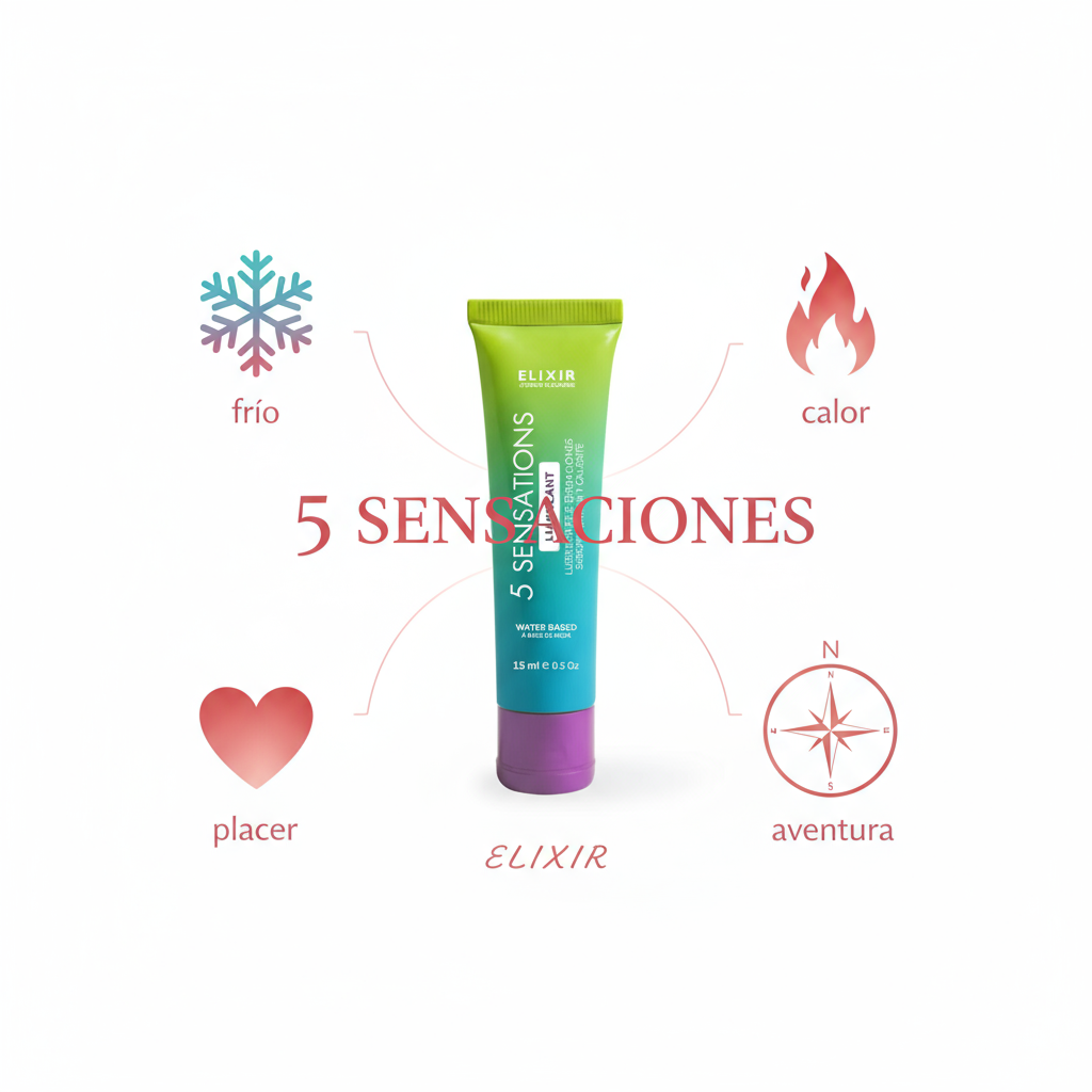 Beneficios lubricante 5 sensaciones aventura - Salvaje Sex Store