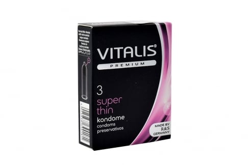 Condón Vitalis Super Thin X 3-Salvaje Sex Store