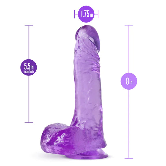 Dildo Translucido Púrpura-Salvaje Sex Store