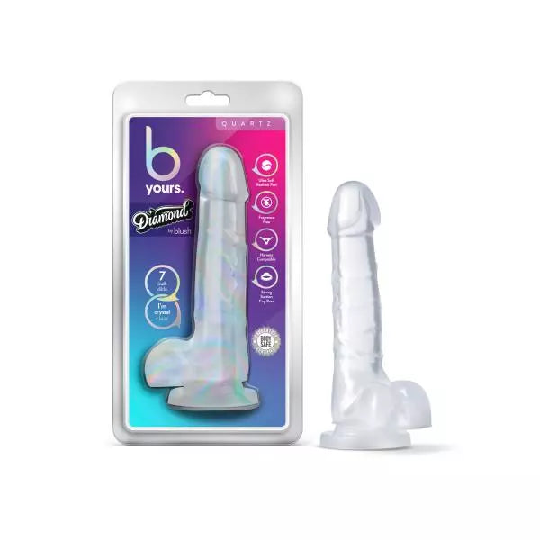 Dildo Transparente Diamond 7"-Salvaje Sex Store