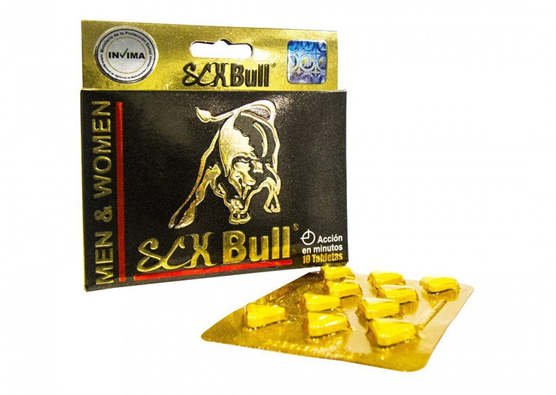Potenciador SCX Bull Para Hombre y Mujer X 10 uds - Salvaje Sex Store-sex-shop-bogota