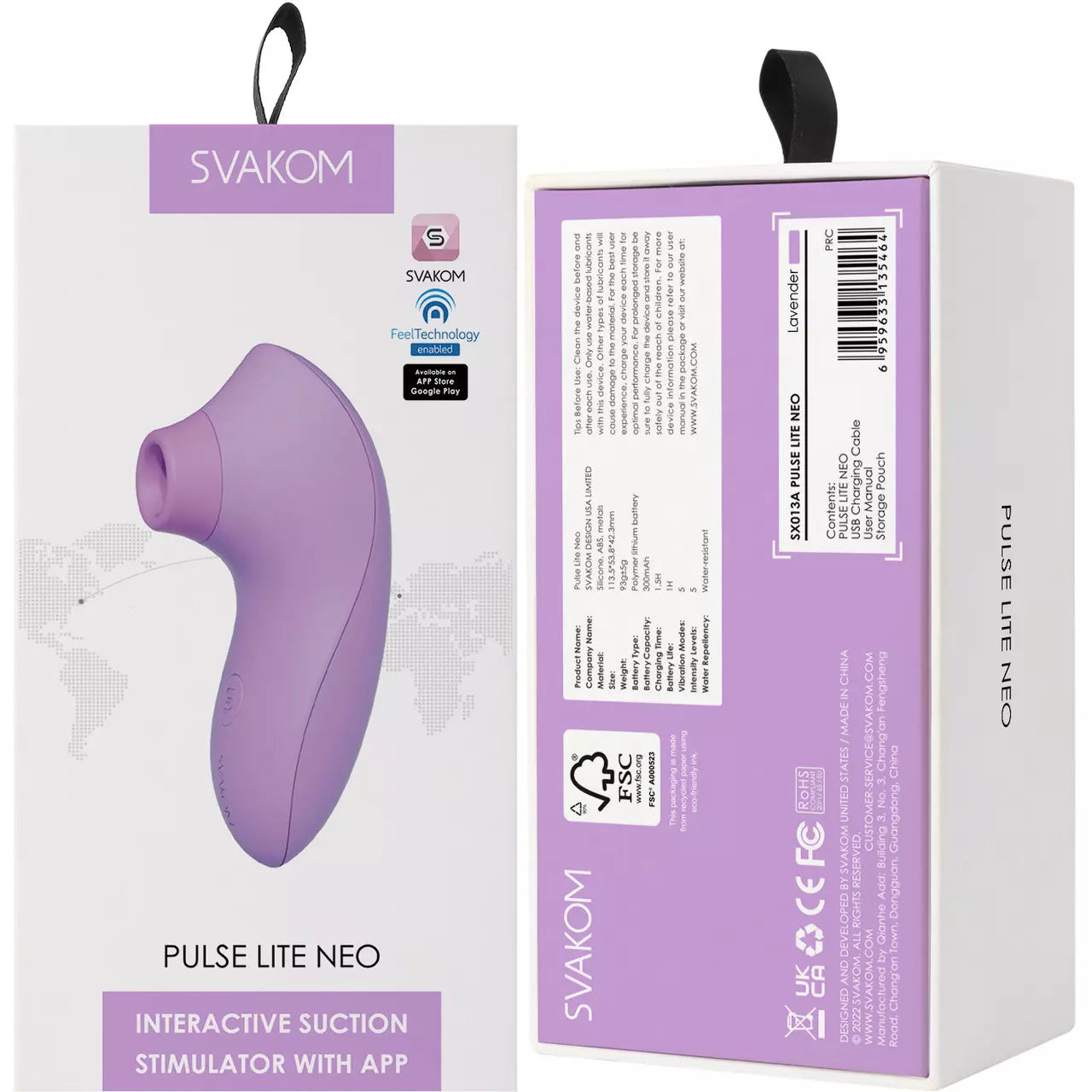 Succionador Pulse Lite Neo Morado-Salvaje Sex Store