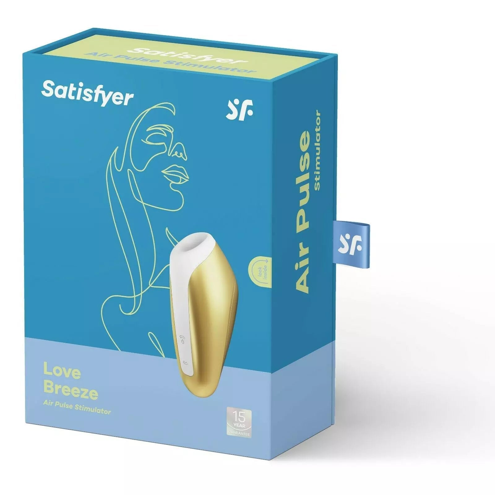 Succionador clítoris Satisfyer Love Breeze Dorado Air Pulse-Salvaje Sex Store