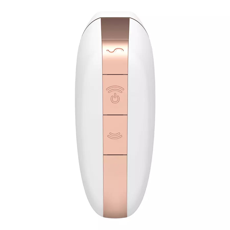 Succionador clítoris Satisfyer Love Triangle Blanco con App y Air Pulse-Salvaje Sex Store