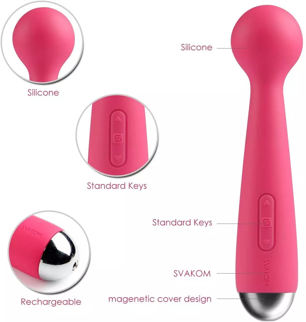 Vibrador Mini Emma Svakom Fucsia-Salvaje Sex Store