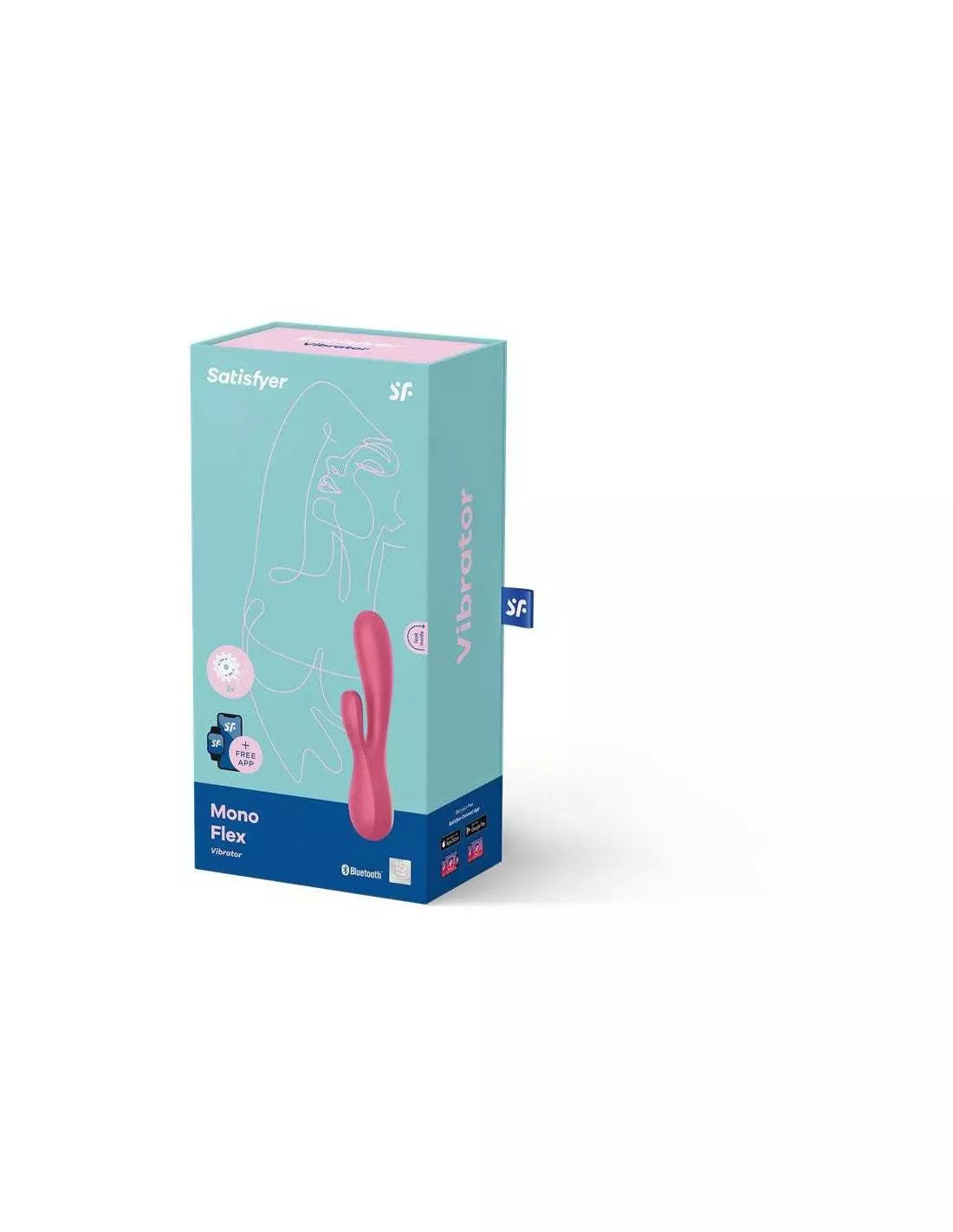 Vibrador Satisfyer Mono Flex Rojo Con App-Salvaje Sex Store