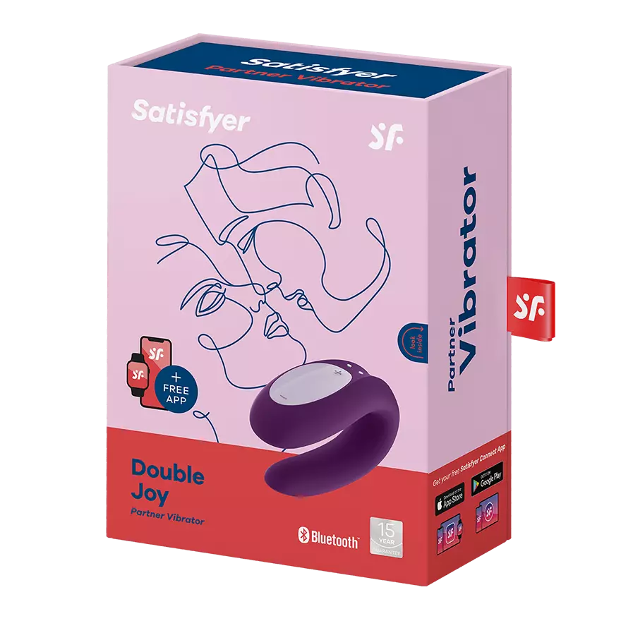 Vibrador de Parejas Satisfyer Double Joy App-Vibrador Satisfyer-Salvaje Sex Store