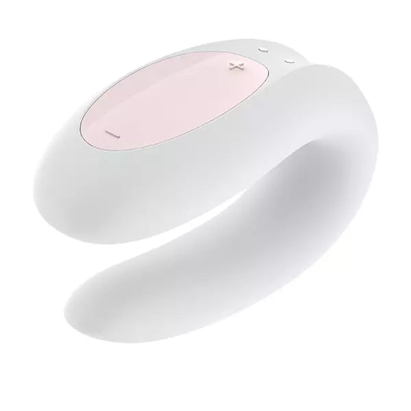 Vibrador de Parejas Satisfyer Double Joy Blanco App-Salvaje Sex Store