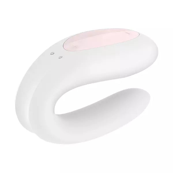 Vibrador de Parejas Satisfyer Double Joy Blanco App-Salvaje Sex Store